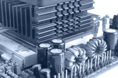 Soyut bilgisayar arka plan tonda, elektronik cihaz.