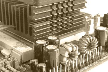 Soyut bilgisayar arka plan tonda, elektronik cihaz.