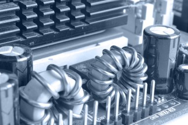 Soyut bilgisayar arka plan tonda, elektronik cihaz.