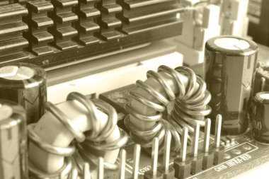 Soyut bilgisayar arka plan tonda, elektronik cihaz.