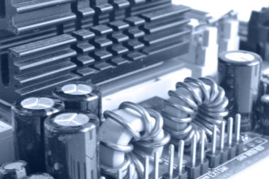 Soyut bilgisayar arka plan tonda, elektronik cihaz.