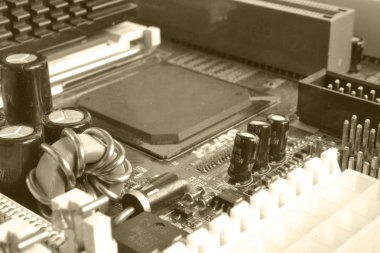 Soyut bilgisayar arka plan tonda, elektronik cihaz.