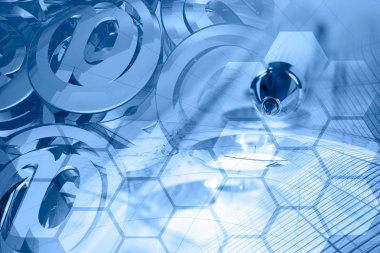 İş geçmişi ile posta işaretleri, binalar ve kalem.