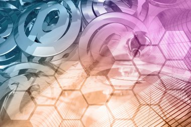 iş geçmişi ile posta işaretleri ve binalar.