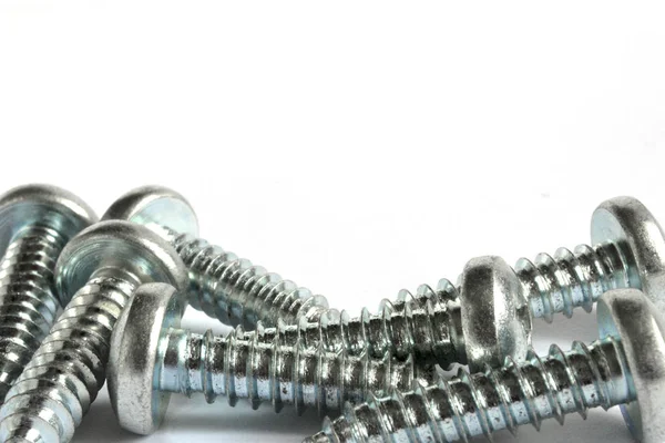 Set Screws White Background — Stock Photo, Image