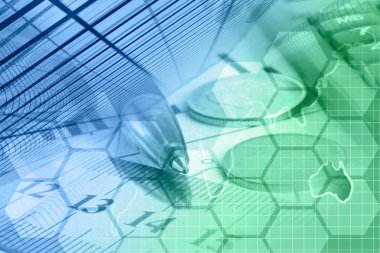 İş geçmişi grafik, para ve harita.