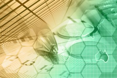 İş geçmişi grafik, para ve harita.