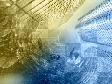 Arka dijital plan - harita, posta işaretleri ve binalar.