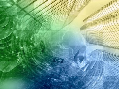 Arka dijital plan - harita, posta işaretleri ve binalar.