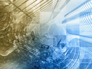 Arka dijital plan - harita, posta işaretleri ve binalar.