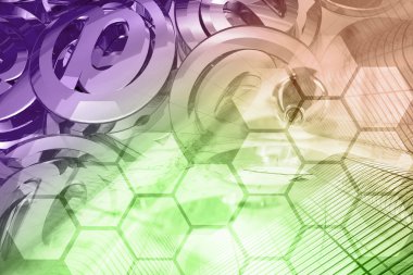 iş geçmişi ile posta işaretleri ve binalar.