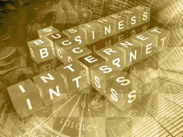 Küpler, posta işaretleri ve binalar ile bilgisayar arka plan.