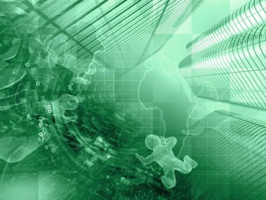 Harita ve mans - soyut bilgisayar arka plan.