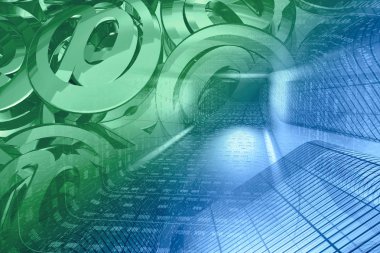 basamak ve binalar - soyut bilgisayar arka plan.