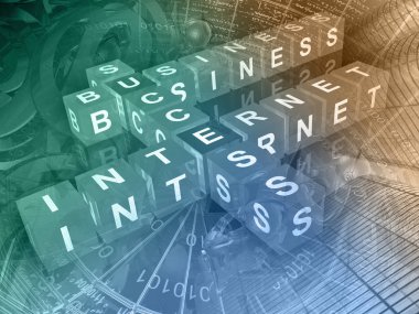 Küpleri, rakam ve binalar ile iletişim arka plan.