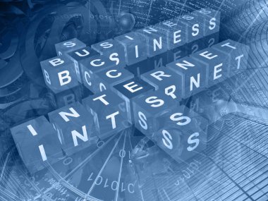 Küpleri, rakam ve binalar ile iletişim arka plan.