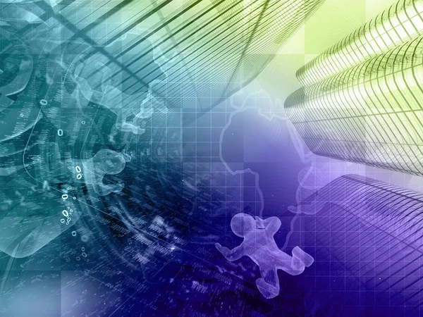 Harita ve mans - soyut bilgisayar arka plan.