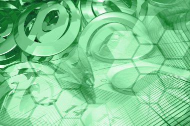 İş geçmişi ile posta işaretleri, binalar ve kalem.