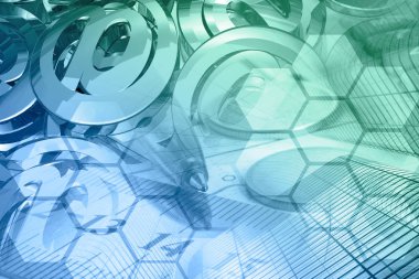 İş geçmişi ile posta işaretleri, binalar ve kalem.