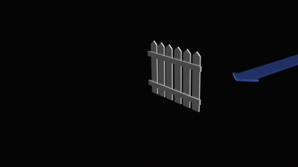 Стрілка Подолання Перешкод — стокове відео