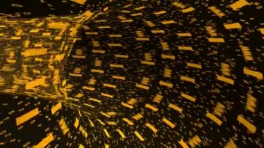 Siyah ve turuncu dijital tünel - veri alegori aktarmak..