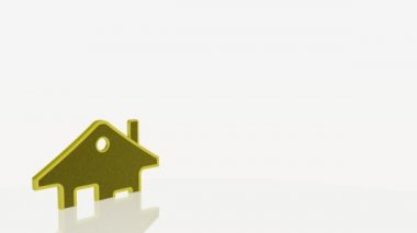 Beyaz alegori üzerinde büyüyen evler.