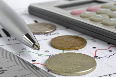 grafik ve madeni paralar