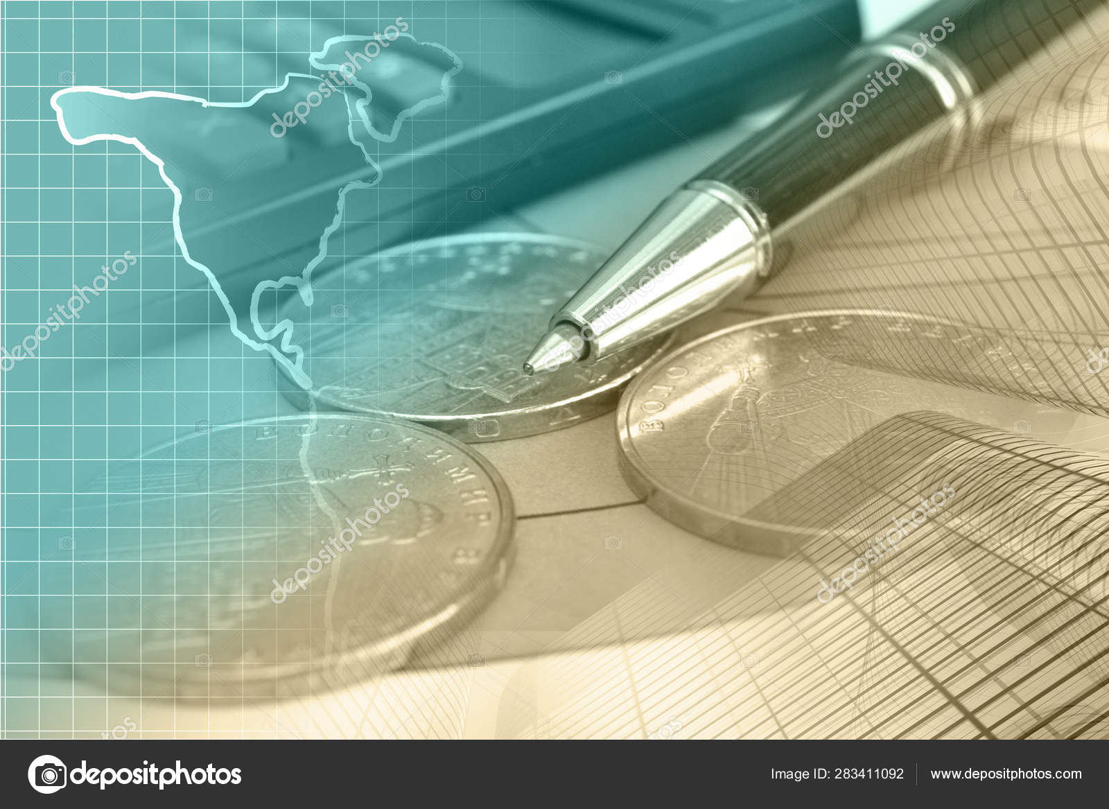Geld Stift Und Karte Stockfotografie Lizenzfreie Fotos C Archerix Depositphotos
