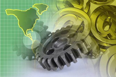 Posta işaretleri, dişli ve harita