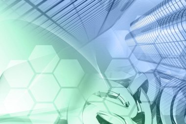 Posta işaretleri ve binalar