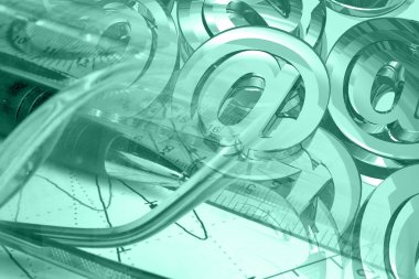 Posta işaretleri, grafik ve kalem