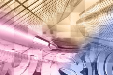 Posta işaretleri, grafik ve binalar