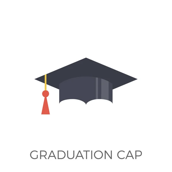 Graduation Cap Icon Vector — Stock Vector