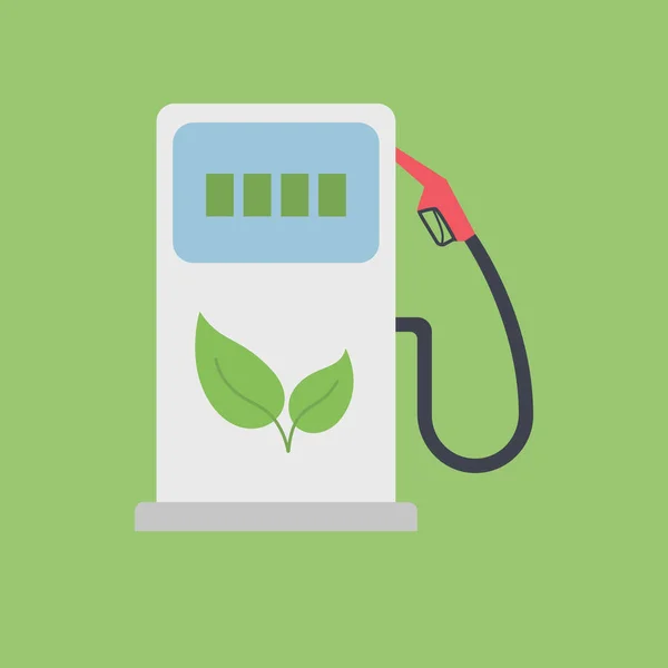 Biobränsle bensinstation — Stock vektor