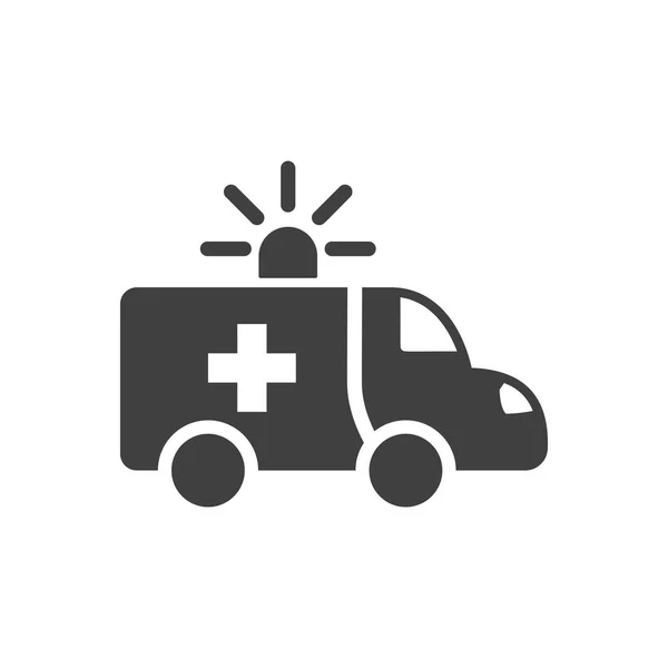 Icono de vector de coche ambulancia — Archivo Imágenes Vectoriales