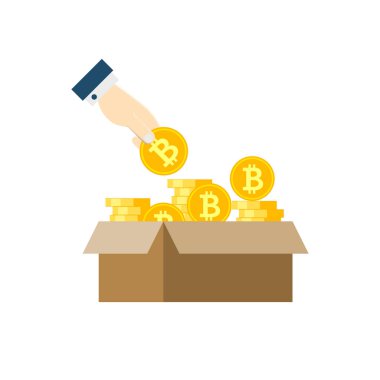 ICO düz vektör simgesi