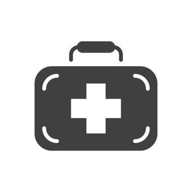 ilk yardım kiti vektör simgesi