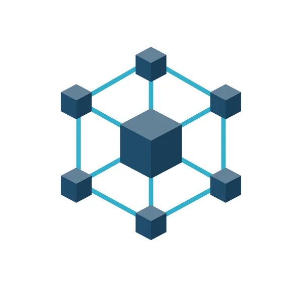 Blockchain vektor symbol — Stock vektor