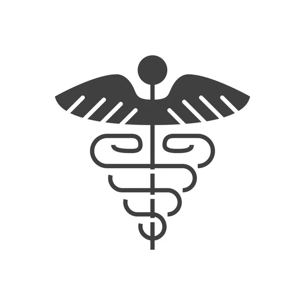 Caduceus Vector Icon — Stock Vector