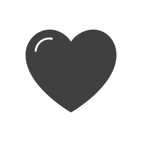 Icona vettoriale del cuore — Vettoriale Stock