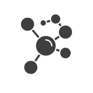 Molekül ilgili vektör simgesi