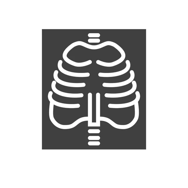 X-ray Related Vector Icon — Stock Vector
