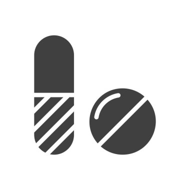 Hapları tüp vektör simgesi