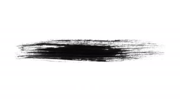Ink Brush Stroke Set Wit Alpha Channel Перфект Графики Движения — стоковое видео