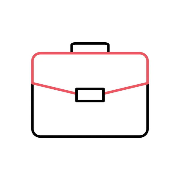 Briefcase Thin Line Related Vector Icon on the white background. — Stock Vector