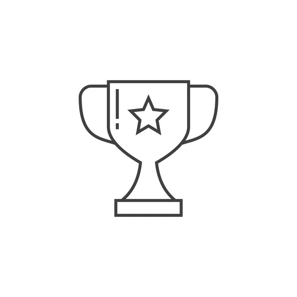 Award Gerelateerd vectorlijn icoon — Stockvector