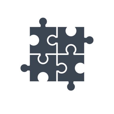 Bulmaca vektör simgesi.