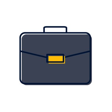 Evrak çantası vektör simgesi.