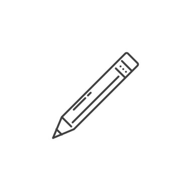 Kalemle İlgili Vektör Satırı Simgesi