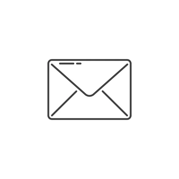 Icône vectorielle de ligne mince de courrier. — Image vectorielle